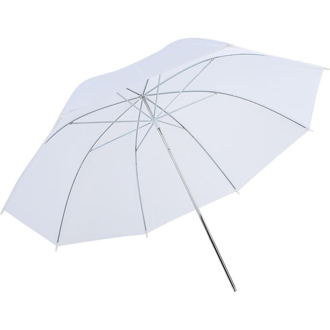 Parapluie souple blanc translucide de 33 pouces pour diffuseur de lumière flash de studio de photographie Softlight white