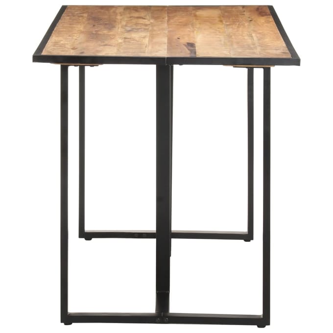 vidaXL - Eettafel - 140 - cm - ruw - mangohout