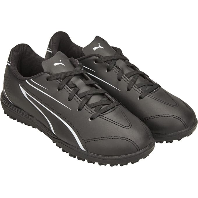 Puma Jongens Vitoria TT Voetbalschoenen (Zwart/Wit)