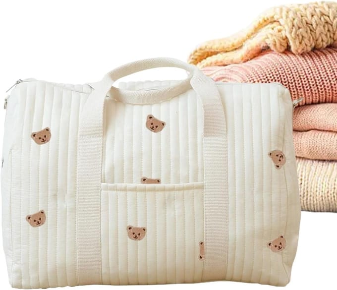 Luiertas Tote - Reistas Duffle - Praktisch Opbergen - Grote Capaciteit - 48x28x24cm - Grijs