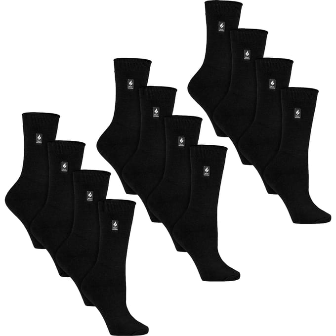 Heat Holders - 12 paar Ultra Lite zachte thermo sokken voor dames