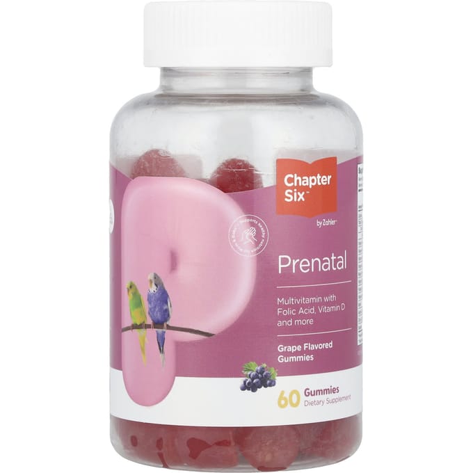 Chapitre Six, gummies pour femmes enceintes, raisin, 60 gummies