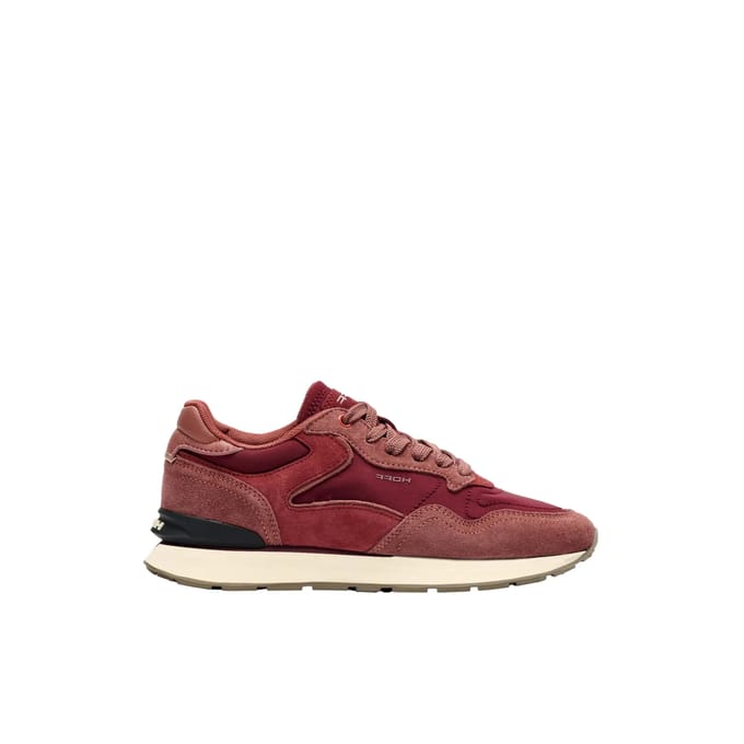 Sneakers van leermix met logodetail model 'City'