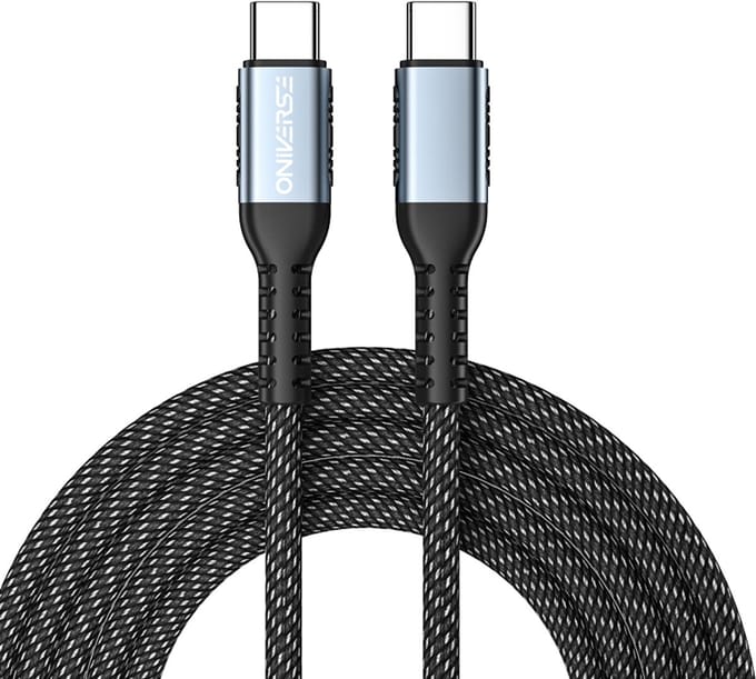 Oniverse ONICAB4-CTYPEC3-100W USB-kabel USB 2.0 2 m USB C 0,48 Gbit/s Zwart
