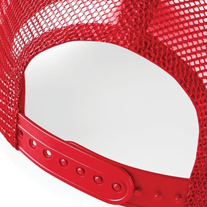 Beechfield Heren Half Mesh Trucker Cap / Hoofddeksel (2 stuks) (Zwart/ Lichtgrijs)