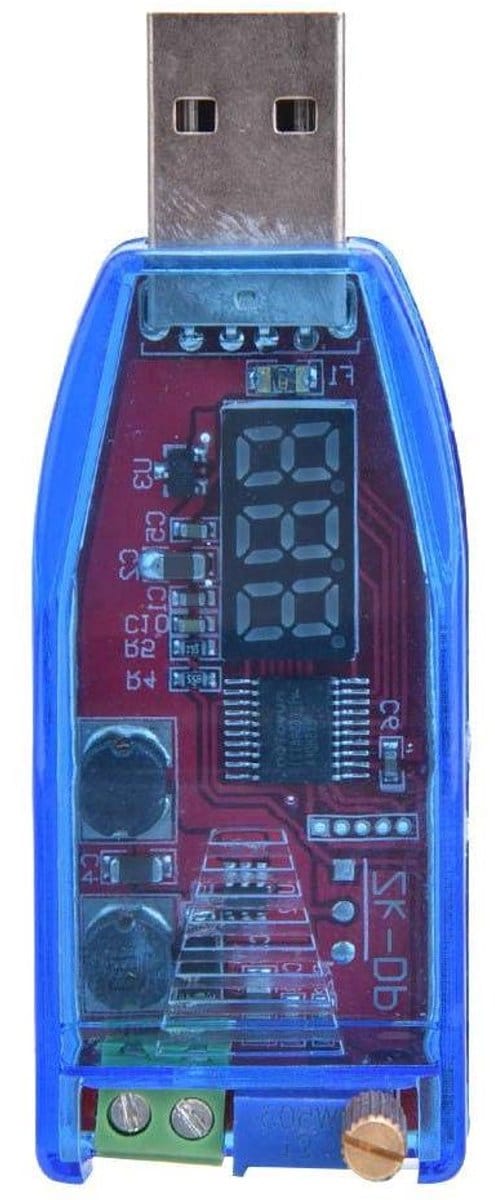 Spanningsregelaar 1-24V USB Converter Module Voedingsmodule Potentiometer Instelbaar - DC naar DC