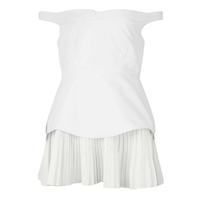 Odd Muse Dames Exclusieve No.1 Bardot Mini Jurk (Wit)