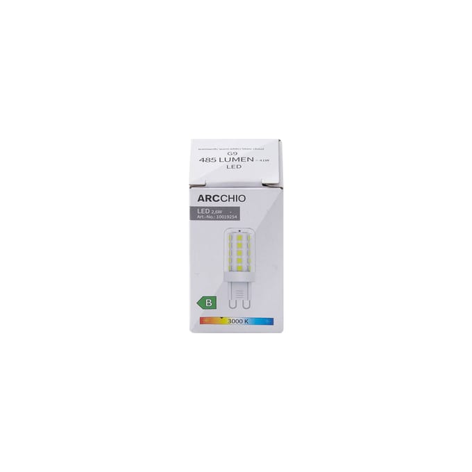 Arcchio LED lamp, G9, 3.000 K, 2,6 W, helder, 485 lm