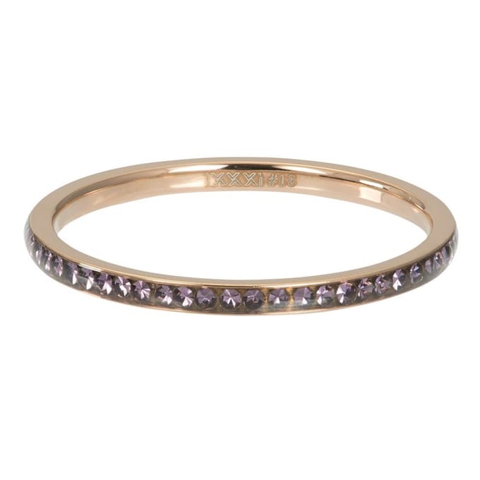 Zirconia Tanzanite - iXXXi - Vulring 2 mm - Roségoud