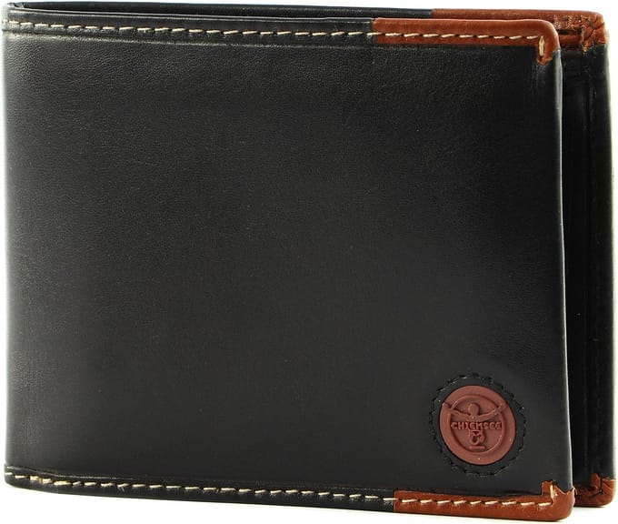 CHIEMSEE Leren Portemonnee Leather Wallet Black Zwart