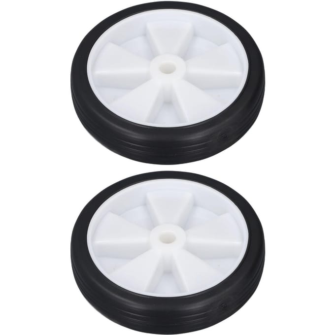2 stuks Luchtcompressor Wielset 6in Kunststof Rubber Luchtcompressor Zwenkwiel voor Vervanging