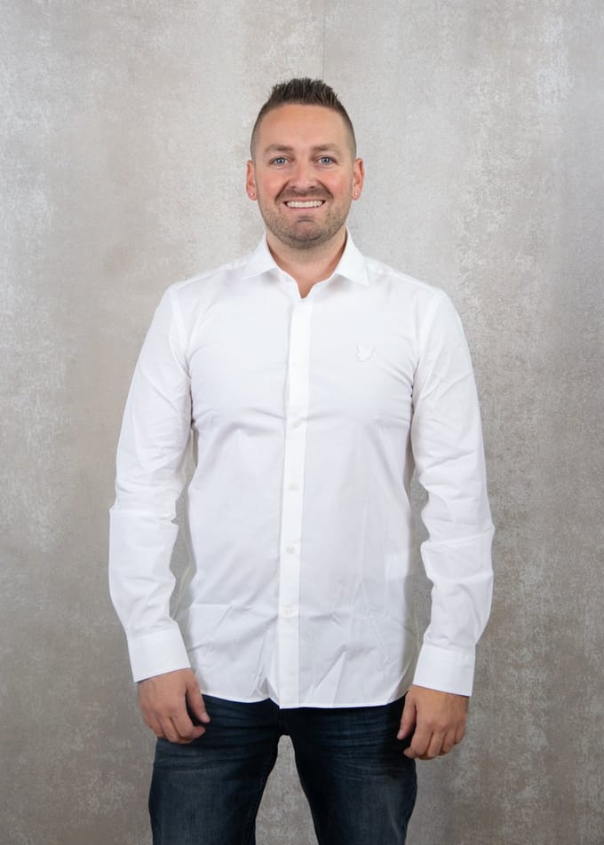 Lyle & Scott Tonal Eagle Easy Care Poplin Shirt