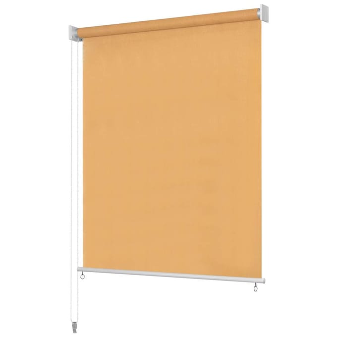 vidaXL - Rolgordijn - voor - buiten - 355(B)x140(H) - cm - beige