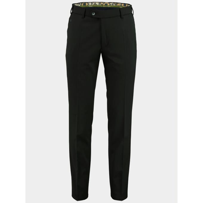 Meyer Broek Bonn Modern Fine Gabardine Bistretch Wool Blend Zwart / male