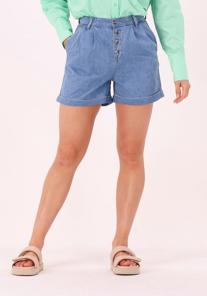 Object Ocean Hw Denim Shorts Jeans Dames - Broek - Blauw - Maat XS