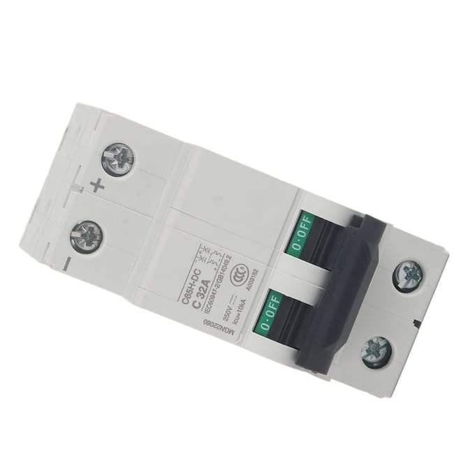 Elektrische Miniatuur C65HDC Stroomonderbreker 2P 250V Luchtschakelaar (32A)