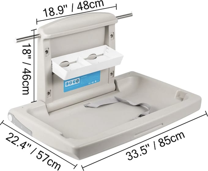 Luiertafel - Verschoontafel - verzorgingstafel - Baby commode