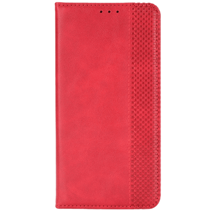 CaseBody Samsung Galaxy S21 Plus Retro Hoesje met Pasruimte Rood