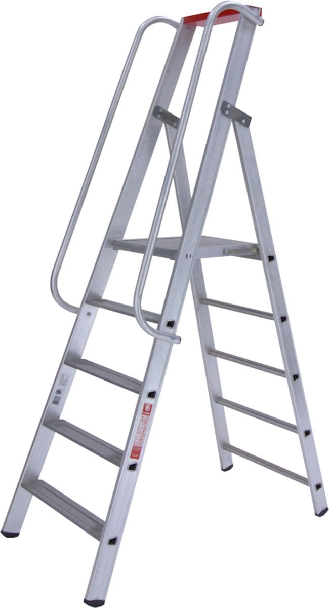 EUROLINE Magazijntrap - Met leuning - 1x5 treden