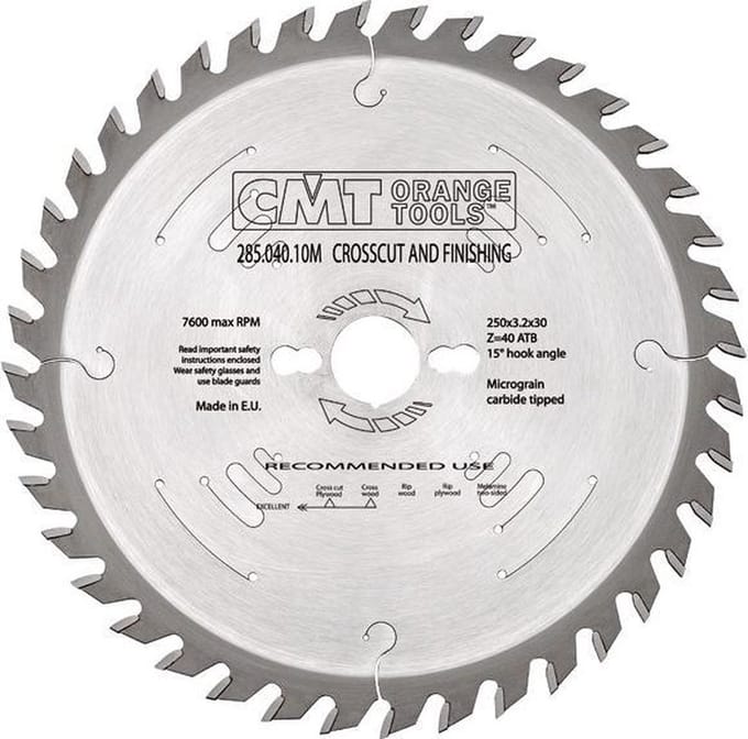 CMT Cirkelzaag HW 315x30x3,2 Z96 Aluminium, Composiet