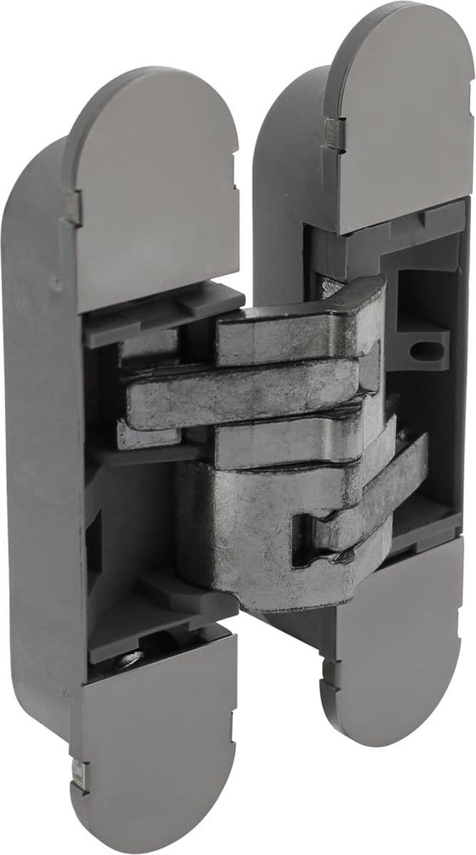 Intersteel Scharnier 130 x 30 mm fiberglas – nikkel 3D verstelbaar