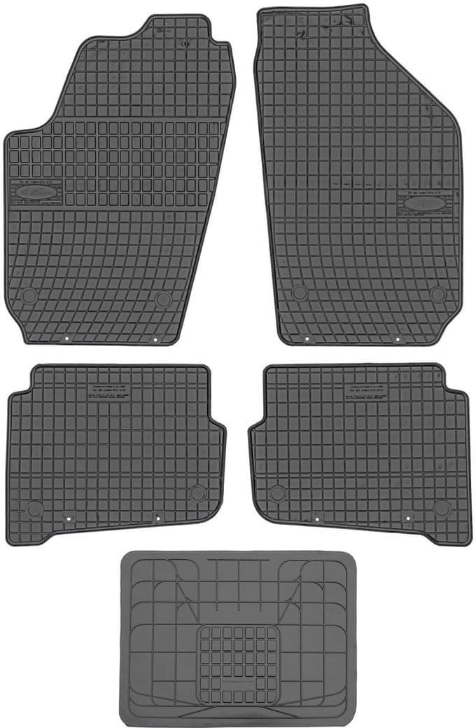 Frogum - Volkswagen Fox Mat Set - 2003-2011 - Zonder Stoppers - Zwart