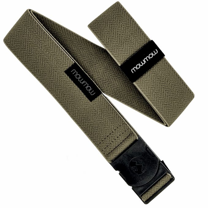 MowMow Elastische riem - Stretch - 105 cm - Heren - Dames - Donkergroen