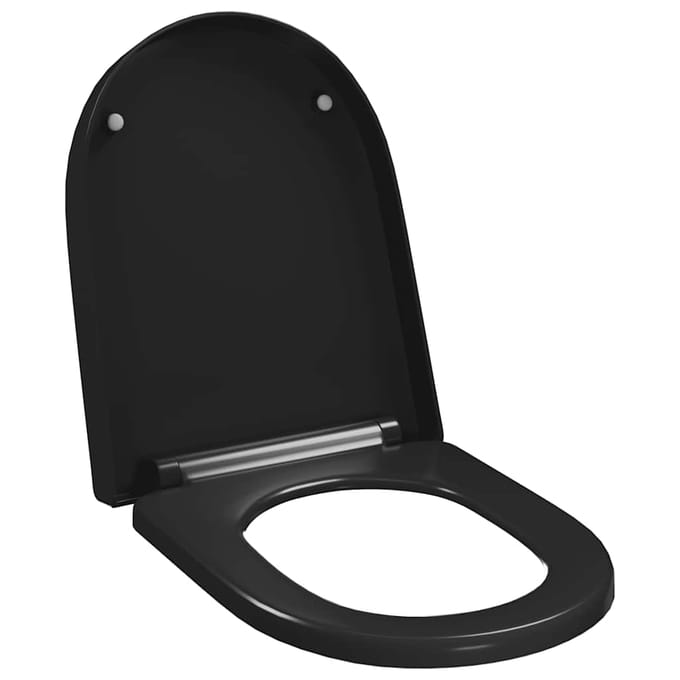 vidaXL - Toiletbril - soft-close - met - quick-release - ontwerp - zwart