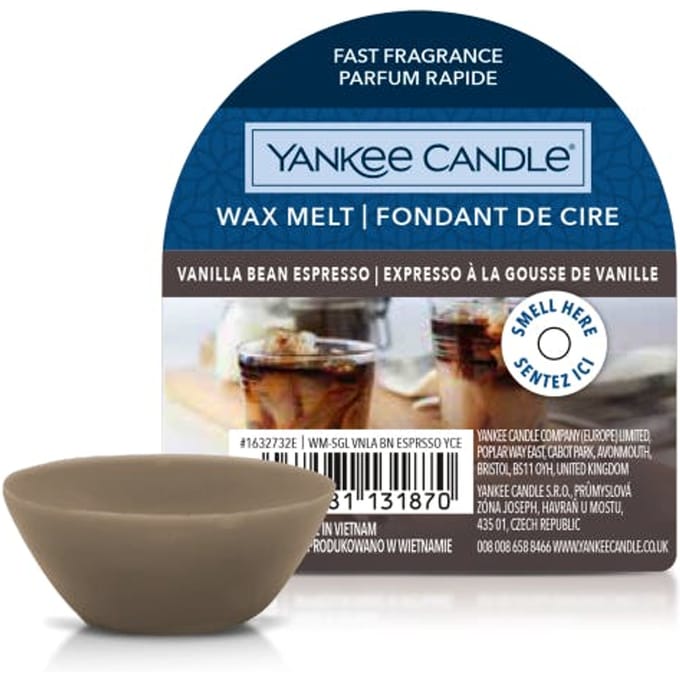 Yankee Candle Wax Melt Vanilla Bean Espresso 22 g