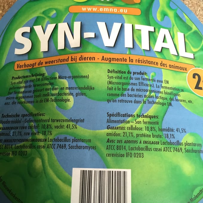 Syn-vital 2kg- gefermenteerde paardenvoeding