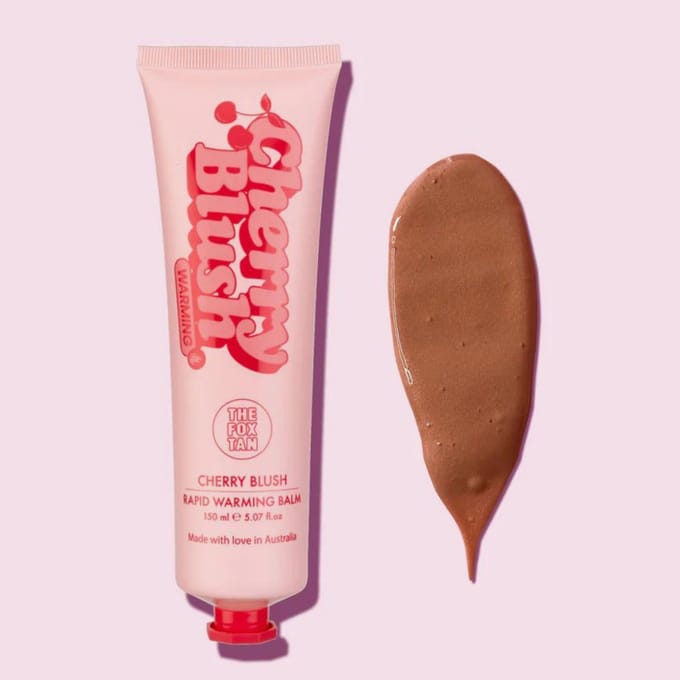 The Fox Tan Cherry Blush Warming Balm – Verwarmende Tanning Balm voor Snellere Bruining
