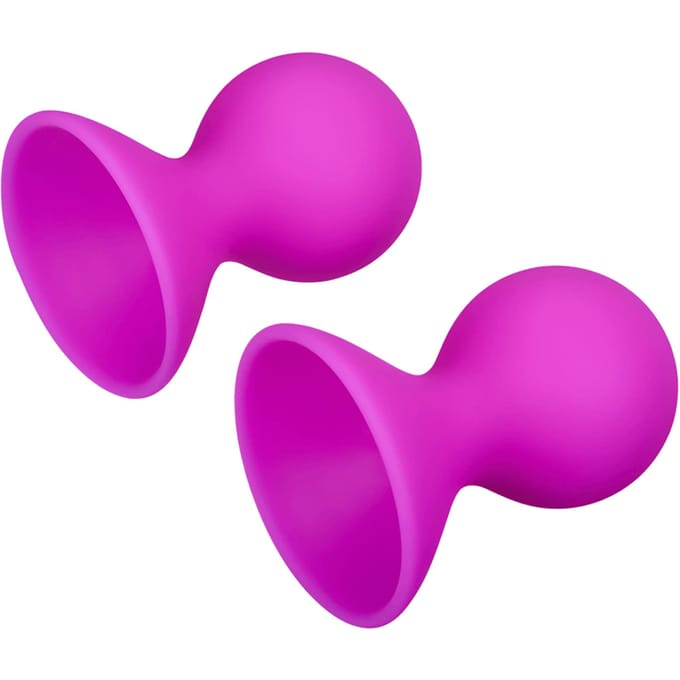PLEASURE PUMPS NIPPLE SUCKERS PINK
