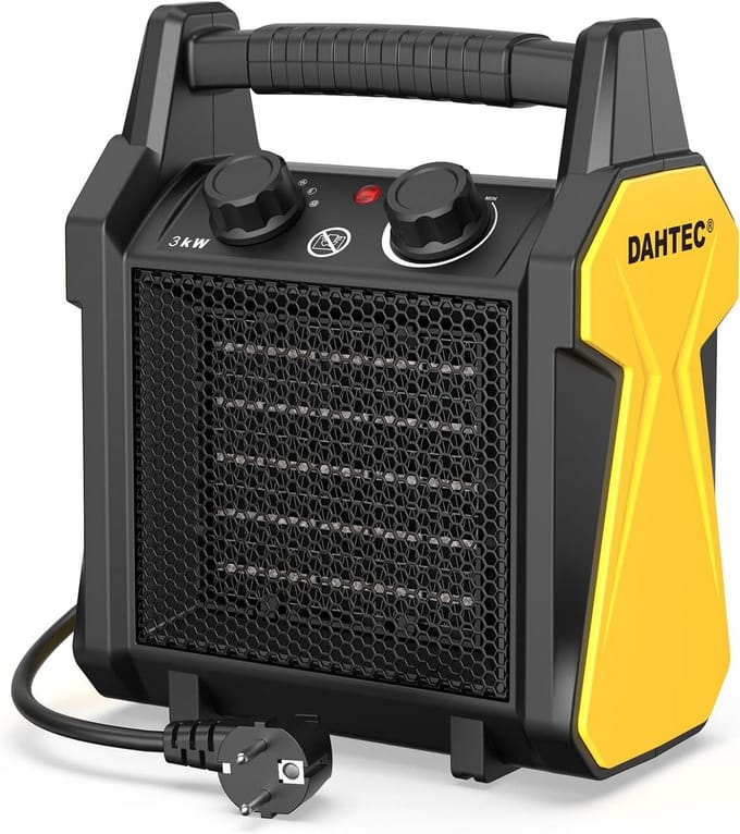 Draagbare Keramische Ventilatorverwarmer 3000W - Snelle en Veilige Ruimteverwarming