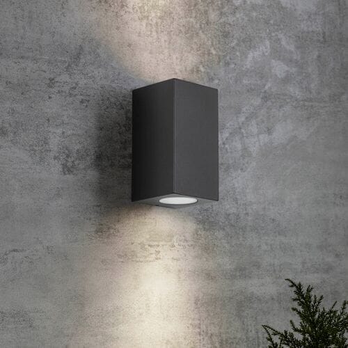 KS Verlichting Big Levi Up en Down Muurlamp Zwart