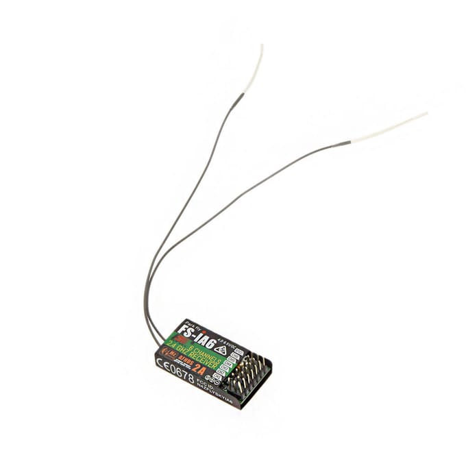 2 stuks 2.4G Flysky FS-iA6 6-kanaals afstandsbedieningontvanger met dubbele antenne