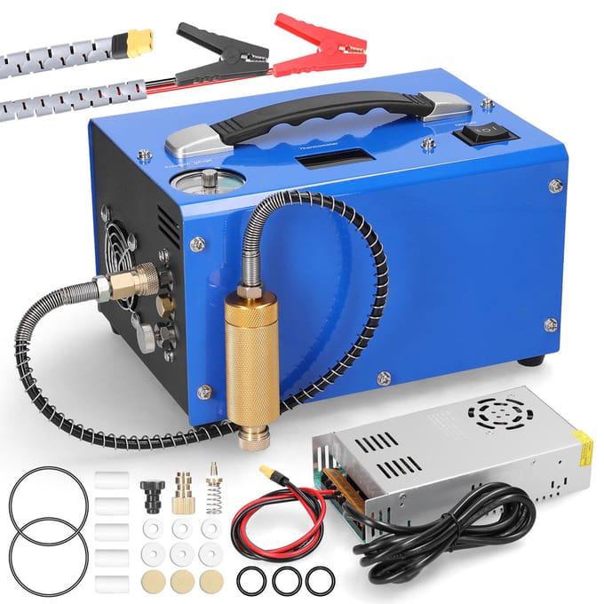 Compresseur d'air électrique haute pression 4500PSI avec baromètre Intelligent Portable automatique US Plug