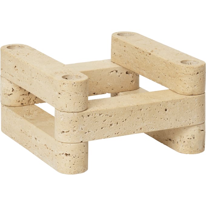 Ferm Living - Newel Modulaire kandelaar (set van 6) - beige