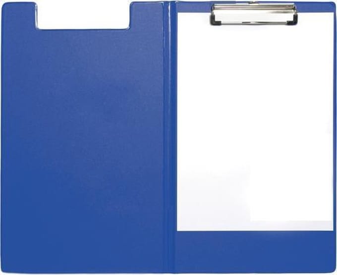 Seco klembord A4+ - met klep - blauw