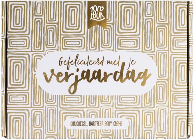 100%LEUK - Brievenbuspakket - Fijne verjaardag