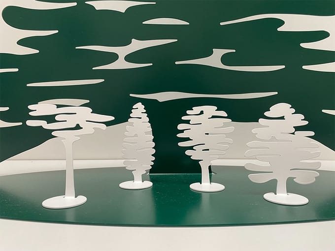 Alessi Barkplace Tree Boompjes Set Wit 4 Stuks