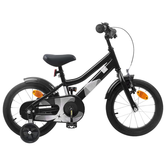 vidaXL - Kinderfiets - 12 - Inch - voor - 2-4 - jaar - oud - Zwart