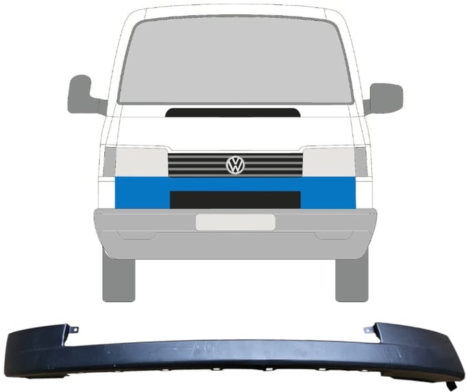 Sierlijst onder koplamp voor Volkswagen Transporter T4 1990-2003