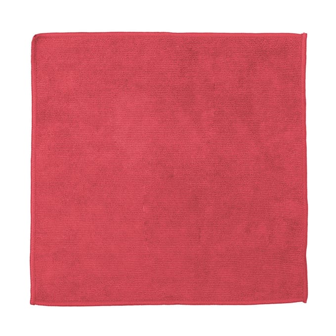 DDDDD - Microvezeldoek - 30x30 cm - Rood - 6 Stuks