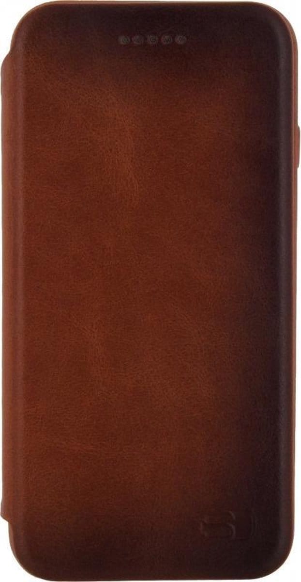 Senza Desire Skinny Leather Booklet Apple iPhone X Burned Cognac