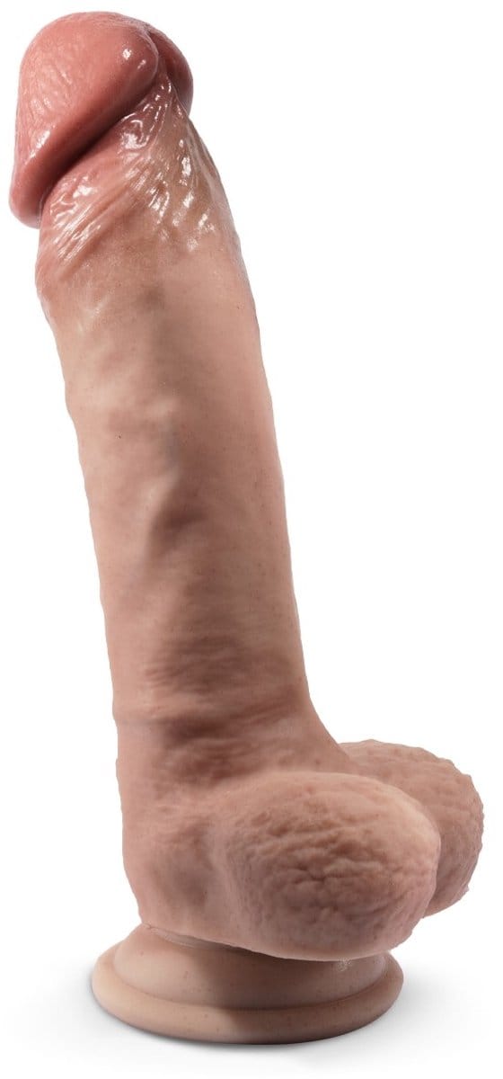 SILEXD - Real Skin - Realistische Dildo - Model 1 - 23 cm - Medium Huidskleur
