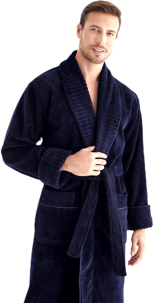 Heren Badjas Kai/ Donker Blauw /XXXXL