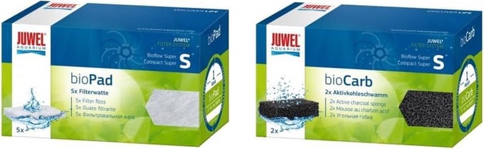 Juwel - filterwatten Super Compact (S) + Koolspons - Super Compact (S) - Comdideal