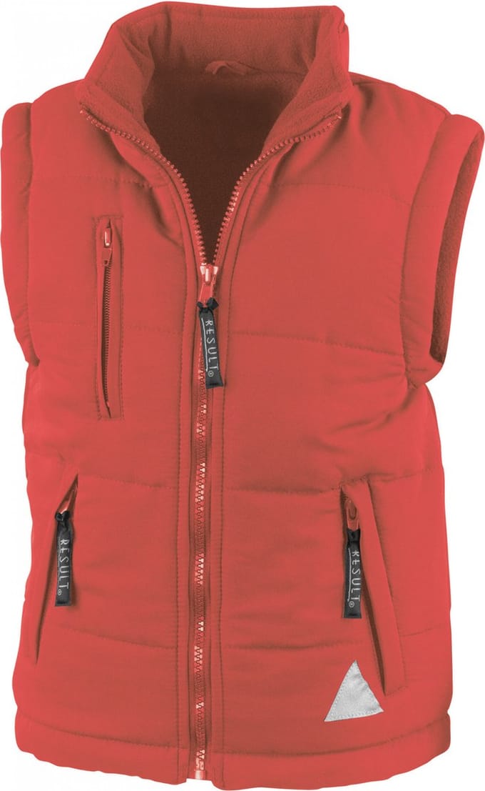 Result Junior Ultra Padded Bodywarmer RT88J - Red - L (9-10)