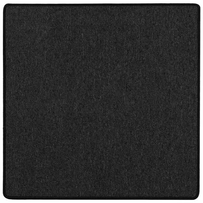 vidaXL - Tapijt - Loper - Antraciet - 100 - x - 100 - cm - 100% - Polypropyleen