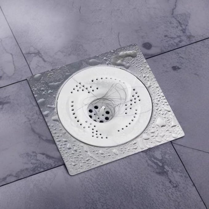 Haarvanger Doucheafvoer - Doucheplug Rioolfilter - Afvoer Beschermen - Vortex Ontwerp - 3 stuks - Wit